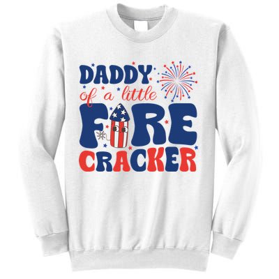 Daddy Of A Little Firecracker Family Matching 4th Of July Sweatshirt