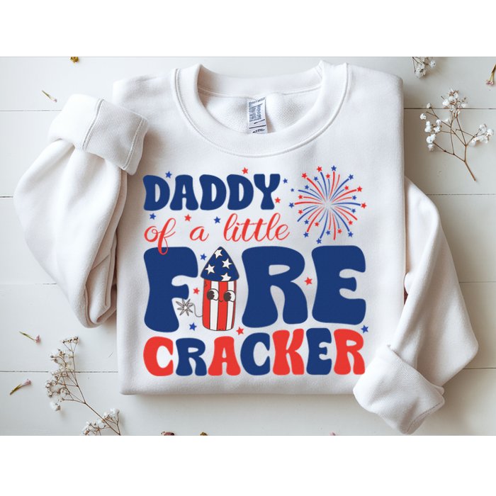 Daddy Of A Little Firecracker Family Matching 4th Of July Sweatshirt