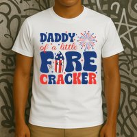 Daddy Of A Little Firecracker Family Matching 4th Of July T-Shirt