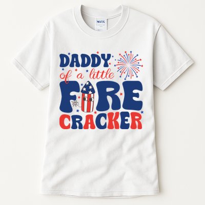 Daddy Of A Little Firecracker Family Matching 4th Of July Tall T-Shirt