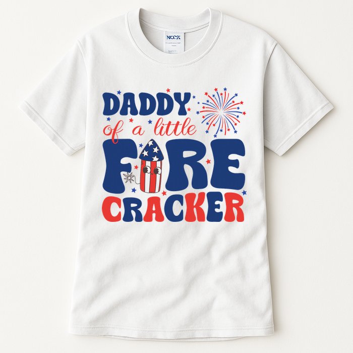 Daddy Of A Little Firecracker Family Matching 4th Of July Tall T-Shirt