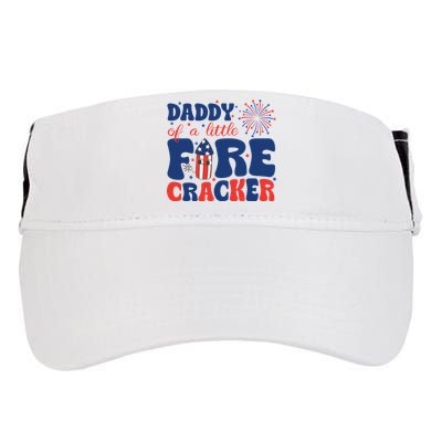 Daddy Of A Little Firecracker Family Matching 4th Of July Adult Drive Performance Visor