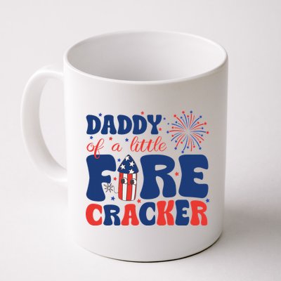 Daddy Of A Little Firecracker Family Matching 4th Of July Mug
