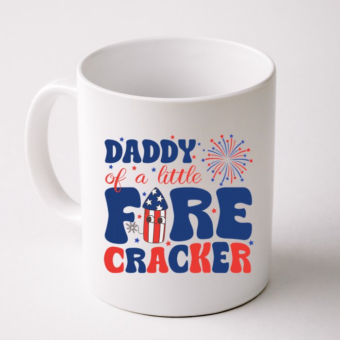 Daddy Of A Little Firecracker Family Matching 4th Of July Mug