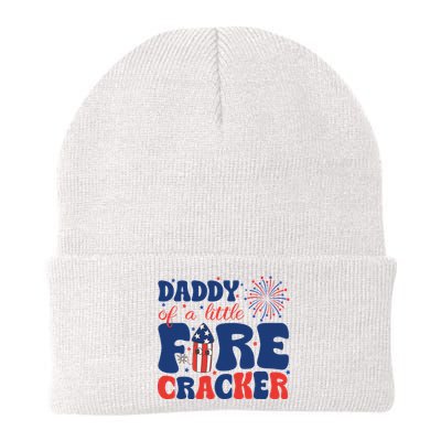 Daddy Of A Little Firecracker Family Matching 4th Of July Beanie