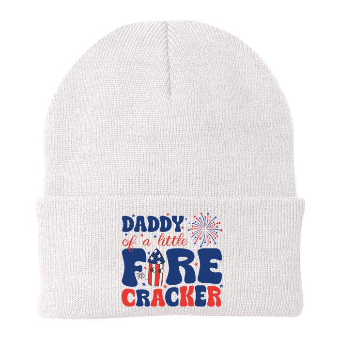 Daddy Of A Little Firecracker Family Matching 4th Of July Beanie