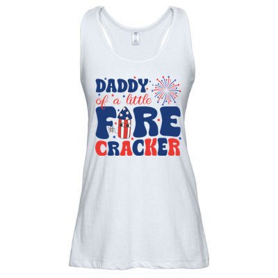 Daddy Of A Little Firecracker Family Matching 4th Of July Ladies Essential Flowy Tank