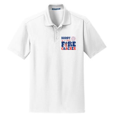 Daddy Of A Little Firecracker Family Matching 4th Of July Dry Zone Grid Polo