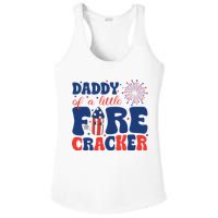 Daddy Of A Little Firecracker Family Matching 4th Of July Ladies PosiCharge Competitor Racerback Tank