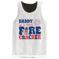 Daddy Of A Little Firecracker Family Matching 4th Of July Mesh Reversible Basketball Jersey Tank