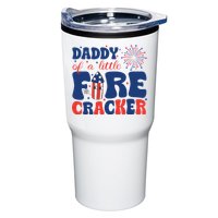Daddy Of A Little Firecracker Family Matching 4th Of July Tumbler