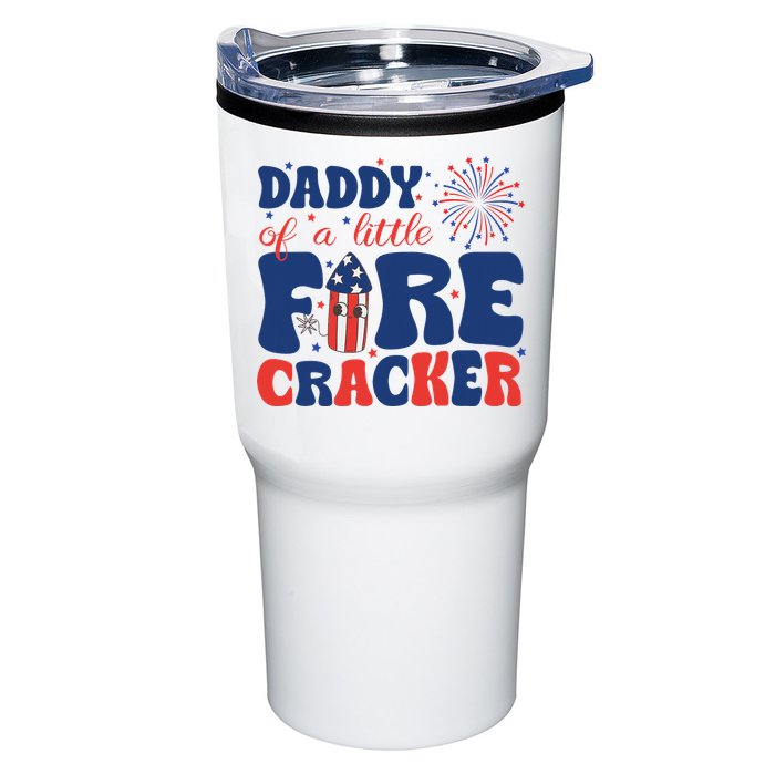 Daddy Of A Little Firecracker Family Matching 4th Of July Tumbler