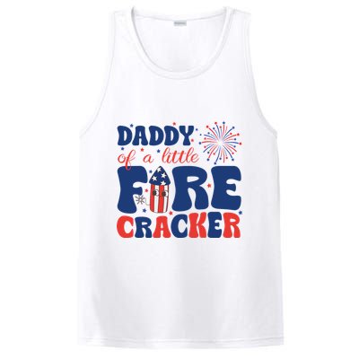 Daddy Of A Little Firecracker Family Matching 4th Of July PosiCharge Competitor Tank
