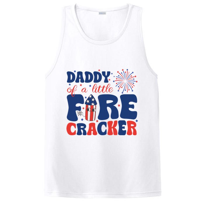 Daddy Of A Little Firecracker Family Matching 4th Of July PosiCharge Competitor Tank