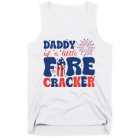 Daddy Of A Little Firecracker Family Matching 4th Of July Tank Top