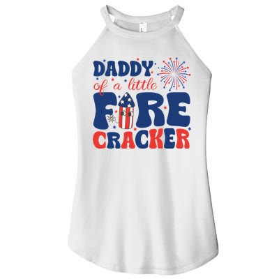 Daddy Of A Little Firecracker Family Matching 4th Of July Women's Perfect Tri Rocker Tank