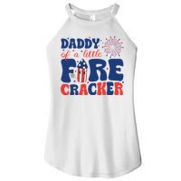 Daddy Of A Little Firecracker Family Matching 4th Of July Women's Perfect Tri Rocker Tank