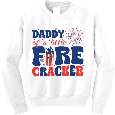 Daddy Of A Little Firecracker Family Matching 4th Of July Kids Sweatshirt