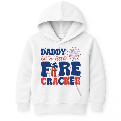 Daddy Of A Little Firecracker Family Matching 4th Of July Kids Hoodie