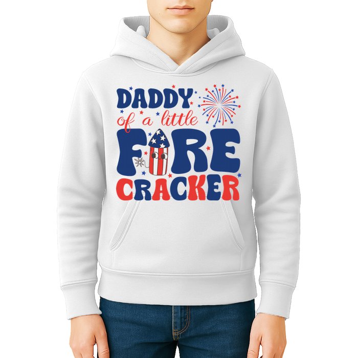 Daddy Of A Little Firecracker Family Matching 4th Of July Kids Hoodie
