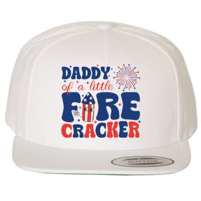Daddy Of A Little Firecracker Family Matching 4th Of July Wool Snapback Cap