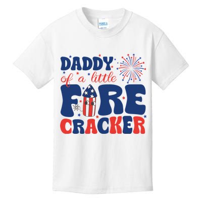 Daddy Of A Little Firecracker Family Matching 4th Of July Kids T-Shirt