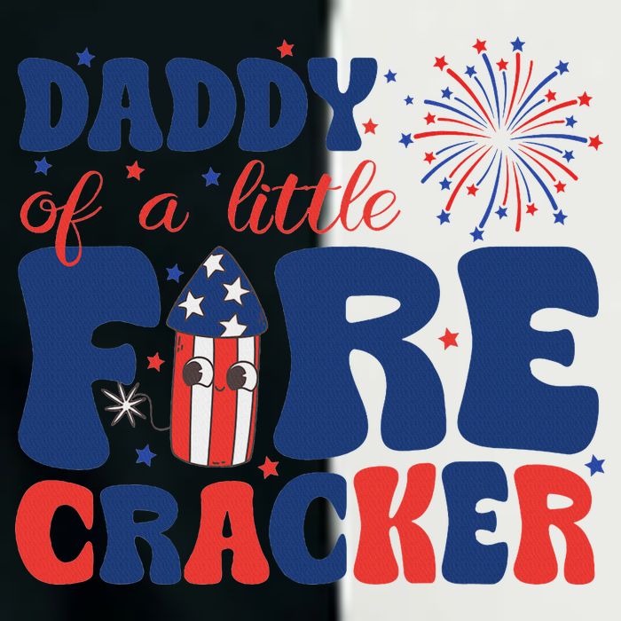 Daddy Of A Little Firecracker Family Matching 4th Of July Infant Baby Jersey Bodysuit