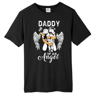 Daddy Of An Angel Pregnancy Infant Loss Awareness Gift Tall Fusion ChromaSoft Performance T-Shirt