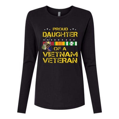 Daughter Of A Vietnam Veteran Im Proud My Dad Womens Cotton Relaxed Long Sleeve T-Shirt