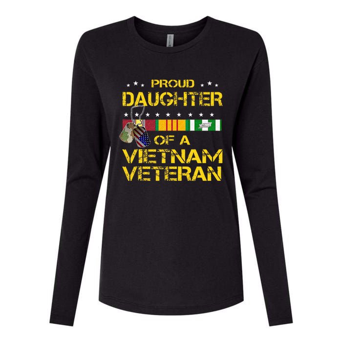 Daughter Of A Vietnam Veteran Im Proud My Dad Womens Cotton Relaxed Long Sleeve T-Shirt