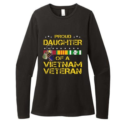 Daughter Of A Vietnam Veteran Im Proud My Dad Womens CVC Long Sleeve Shirt