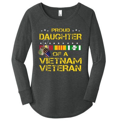 Daughter Of A Vietnam Veteran Im Proud My Dad Women's Perfect Tri Tunic Long Sleeve Shirt