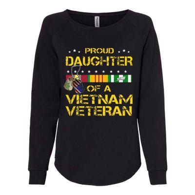 Daughter Of A Vietnam Veteran Im Proud My Dad Womens California Wash Sweatshirt