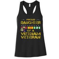 Daughter Of A Vietnam Veteran Im Proud My Dad Women's Racerback Tank