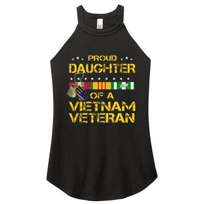 Daughter Of A Vietnam Veteran Im Proud My Dad Women's Perfect Tri Rocker Tank