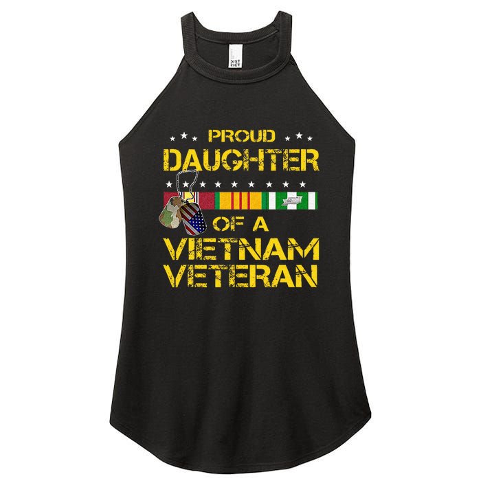 Daughter Of A Vietnam Veteran Im Proud My Dad Women's Perfect Tri Rocker Tank