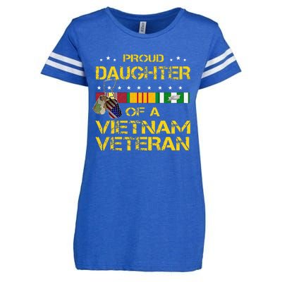 Daughter Of A Vietnam Veteran Im Proud My Dad Enza Ladies Jersey Football T-Shirt