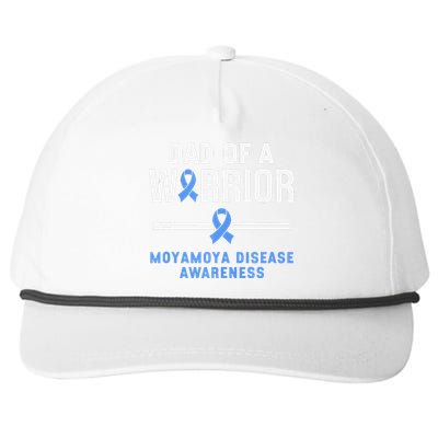 Dad Of A Warrior Moyamoya Disease Awareness Snapback Five-Panel Rope Hat