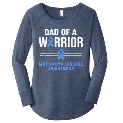 Dad Of A Warrior Moyamoya Disease Awareness Women's Perfect Tri Tunic Long Sleeve Shirt