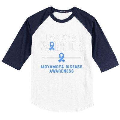 Dad Of A Warrior Moyamoya Disease Awareness Baseball Sleeve Shirt