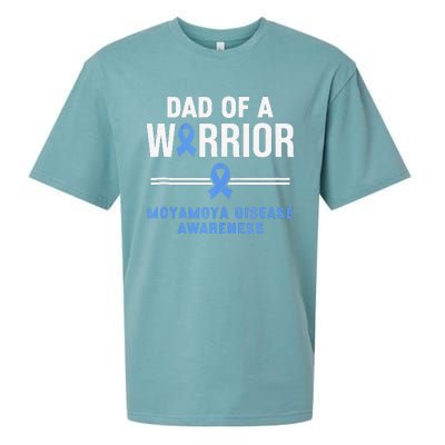 Dad Of A Warrior Moyamoya Disease Awareness Sueded Cloud Jersey T-Shirt