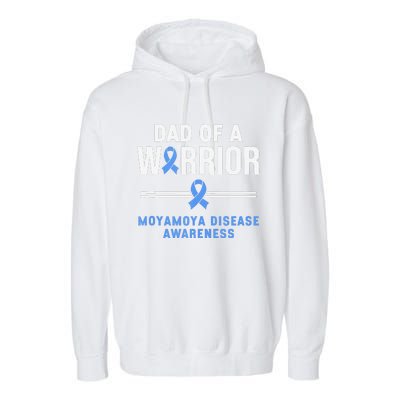 Dad Of A Warrior Moyamoya Disease Awareness Garment-Dyed Fleece Hoodie