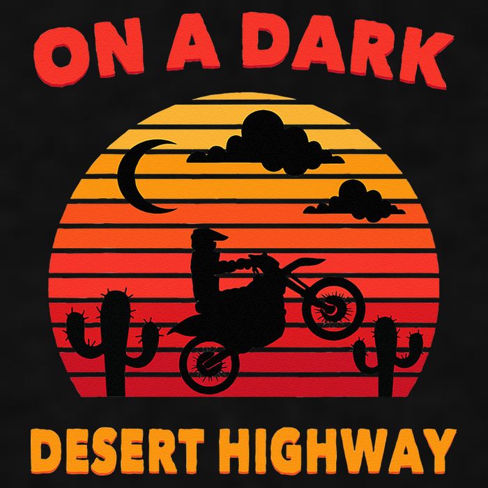 Desert On A Dark Desert Highway Mojave Cactus Retro Ladies PosiCharge Tri-Blend Wicking Tank