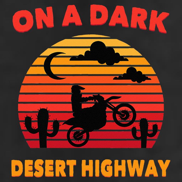 Desert On A Dark Desert Highway Mojave Cactus Retro 7 Panel Mesh Trucker Snapback Hat