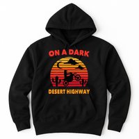 Desert On A Dark Desert Highway Mojave Cactus Retro Hoodie
