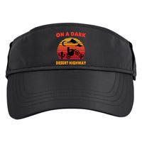 Desert On A Dark Desert Highway Mojave Cactus Retro Adult Drive Performance Visor