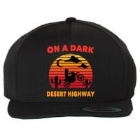 Desert On A Dark Desert Highway Mojave Cactus Retro Wool Snapback Cap