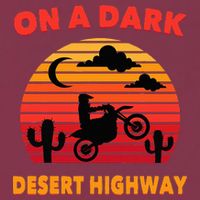Desert On A Dark Desert Highway Mojave Cactus Retro 16oz Travel Tumbler