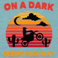 Desert On A Dark Desert Highway Mojave Cactus Retro Sueded Cloud Jersey T-Shirt