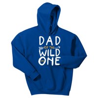 Dad Of A Wild One Funny 1st Birthday First Family Party Cute Gift Kids Hoodie